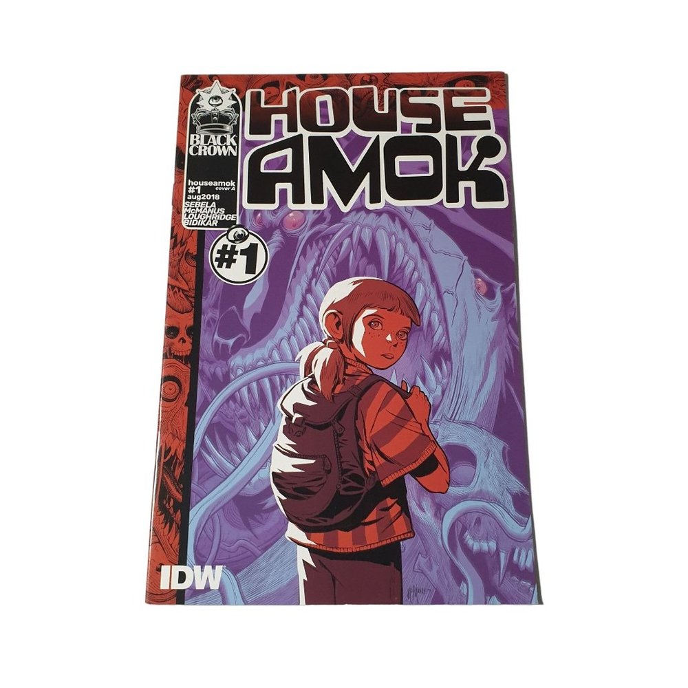 House Amok Black Crown 1 IDW Comic Book Aug 2018 Collector Bagged Boarded